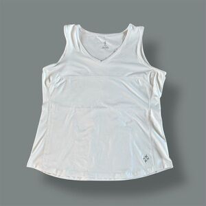 [4 all by Jofit] White Sleeveless Tank Top